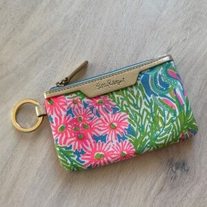 GUC Lilly Pulitzer Floral Keychain COIN-PURSE Wallet